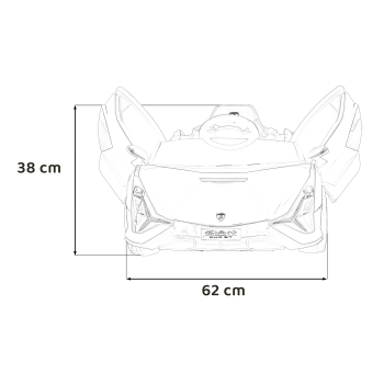 Auto na akumulator dla dzieci Lamborghini SIAN Biały QLS-6388.BIA